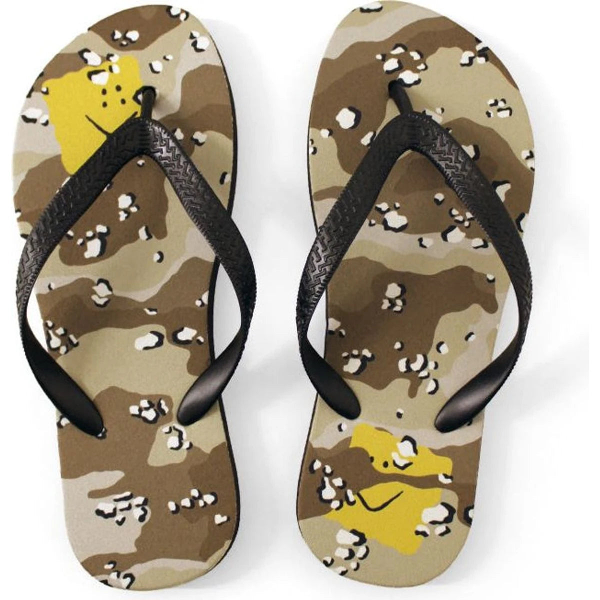 Kapital Chocolate Chip Camo Pattern Flip Flops