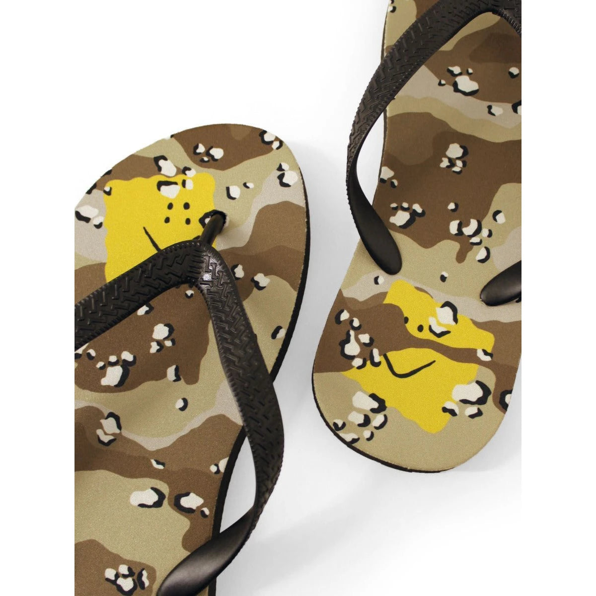 Kapital Chocolate Chip Camo Pattern Flip Flops