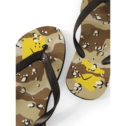 Kapital Chocolate Chip Camo Pattern Flip Flops