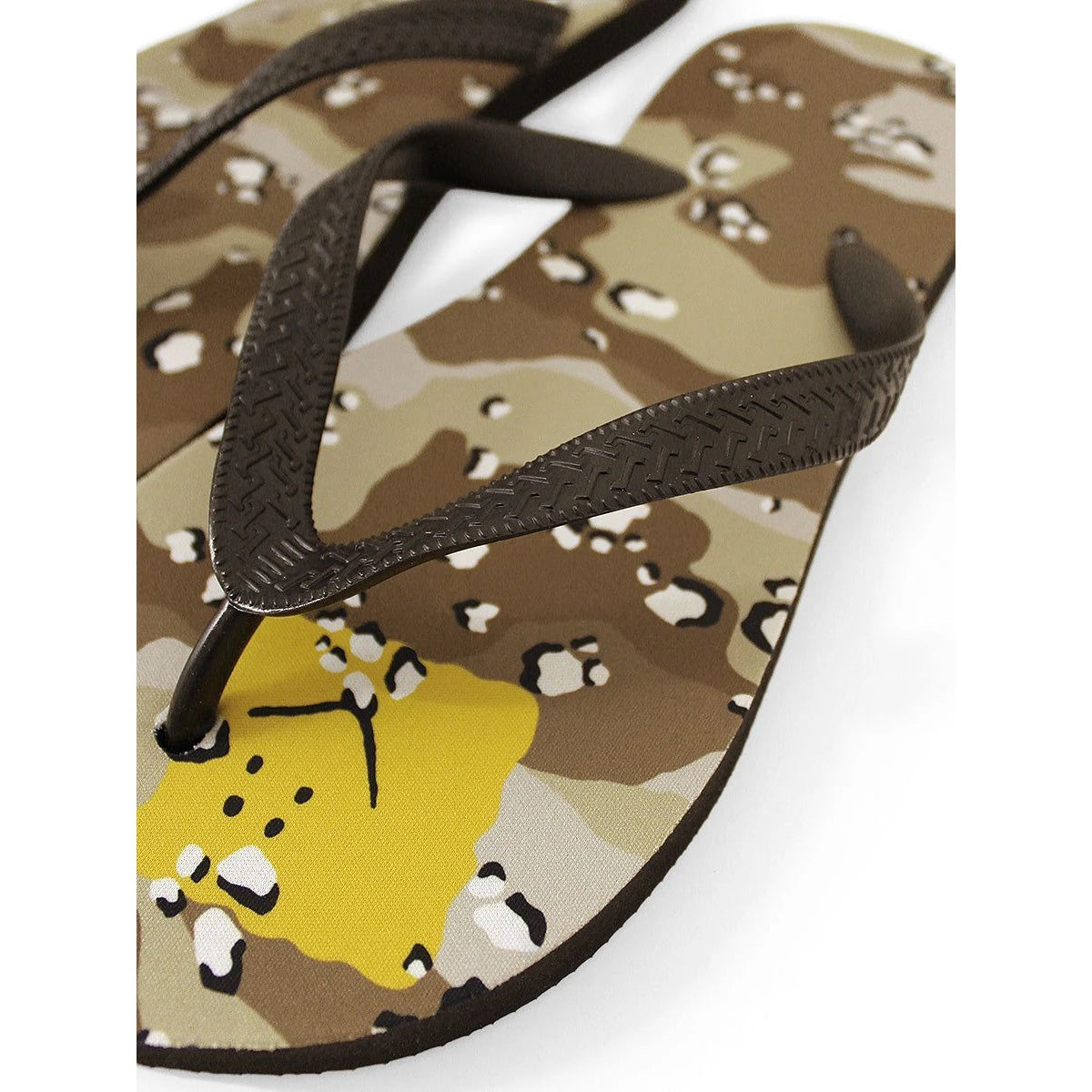Kapital Chocolate Chip Camo Pattern Flip Flops