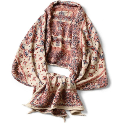 Kapital Colorful Big Felted Wool Bandana Muffler Scarf