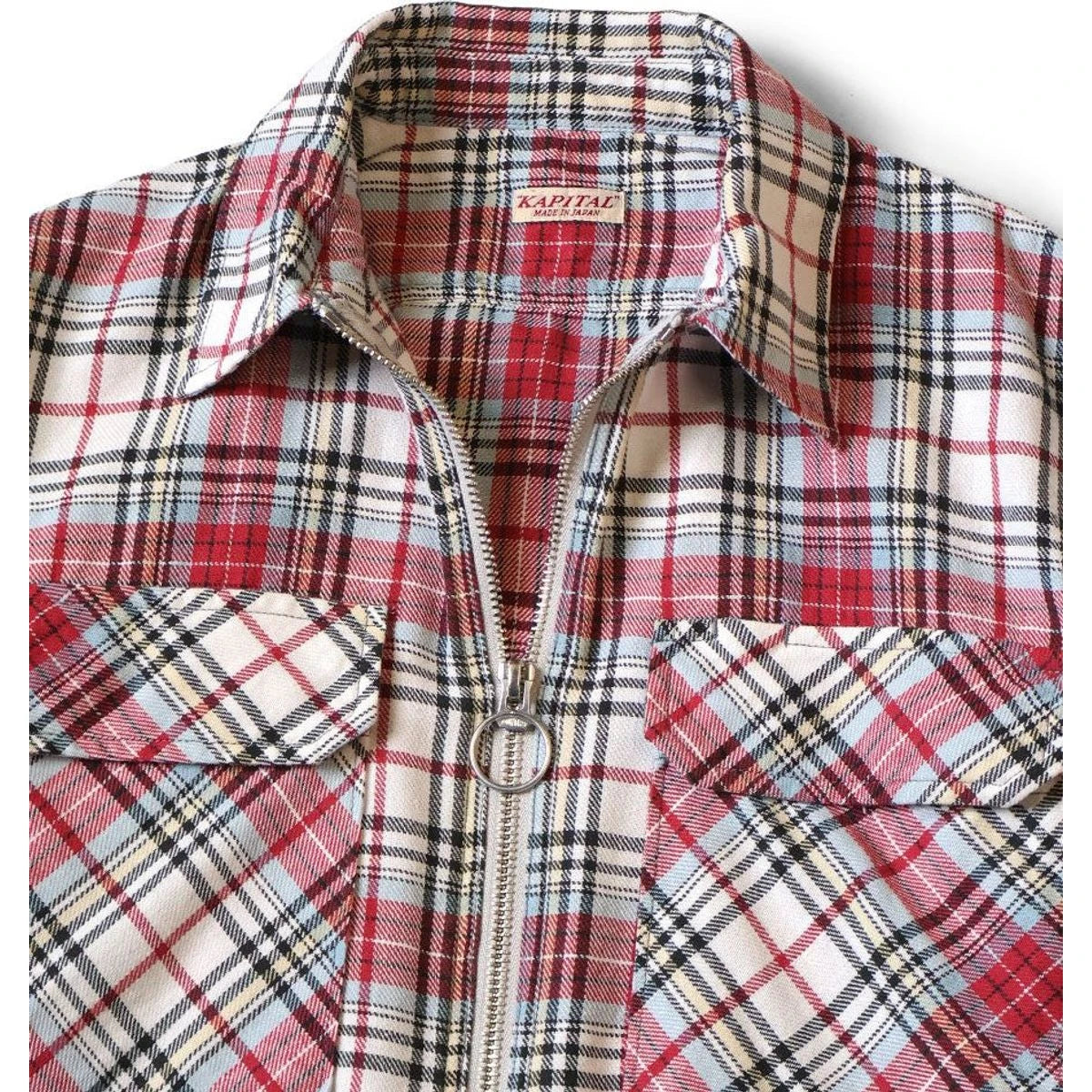 Kapital Columbia Check Drizzler Work Shirt Dress