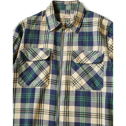 Kapital Columbia Check Drizzler Work Shirt Dress