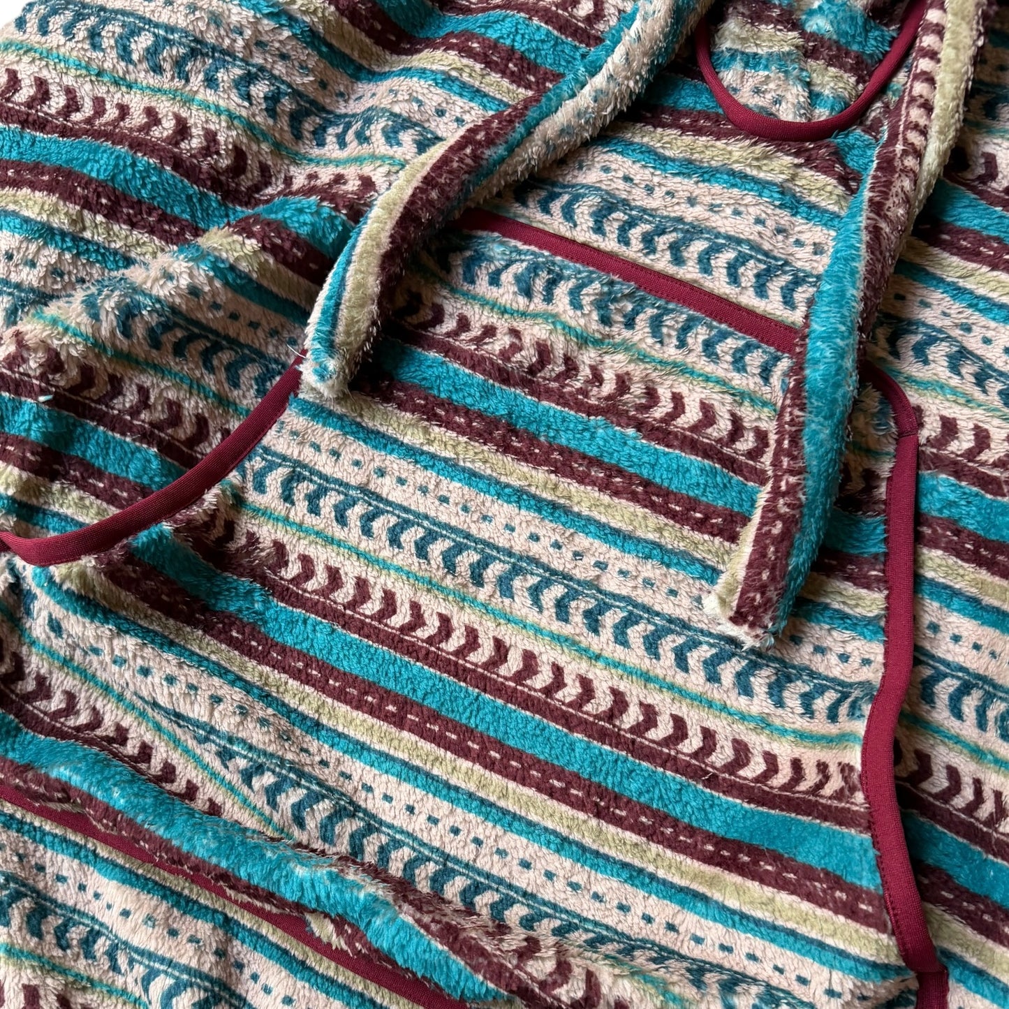 Kapital Columbia Stripe Fleece Baja Hoodie