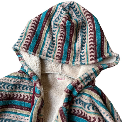 Kapital Columbia Stripe Fleece Baja Hoodie