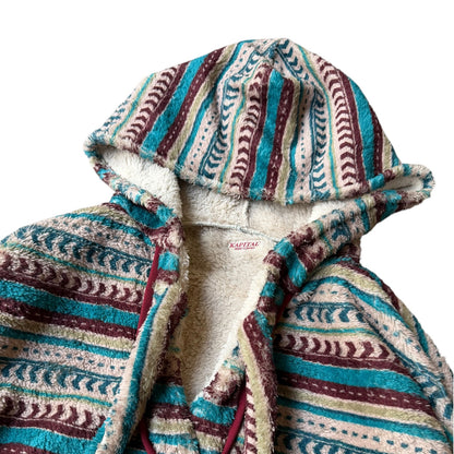 Kapital Columbia Stripe Fleece Baja Hoodie