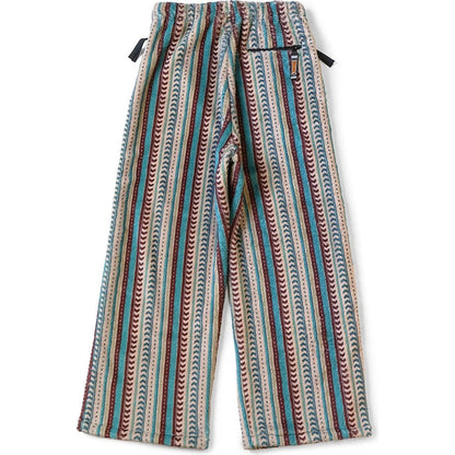 Kapital Columbia Stripe Pattern Fleece Easy Straight Pants