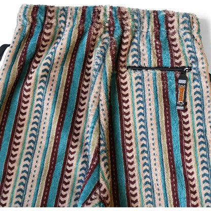 Kapital Columbia Stripe Pattern Fleece Easy Straight Pants