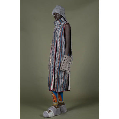 Kapital Columbia Striped Fleece Lamp Dress