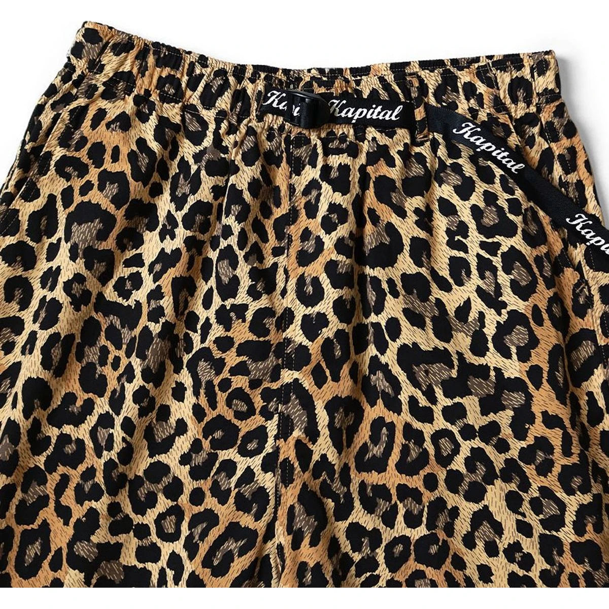 Kapital Combed Burberry Leopard Print Easy Shorts