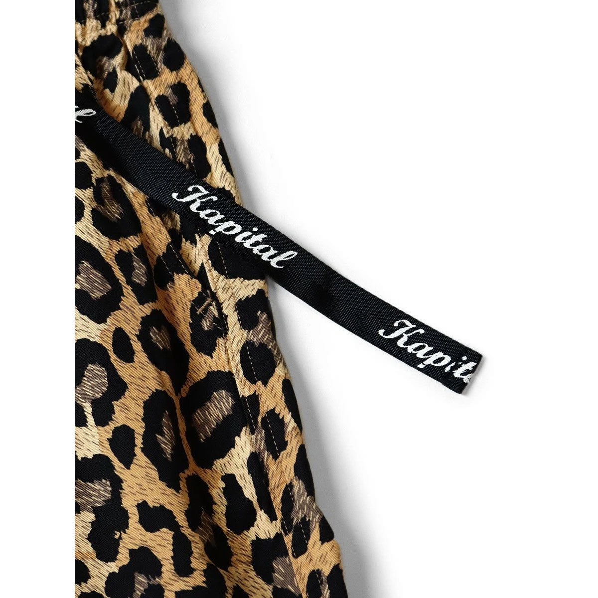 Kapital Combed Burberry Leopard Print Easy Shorts