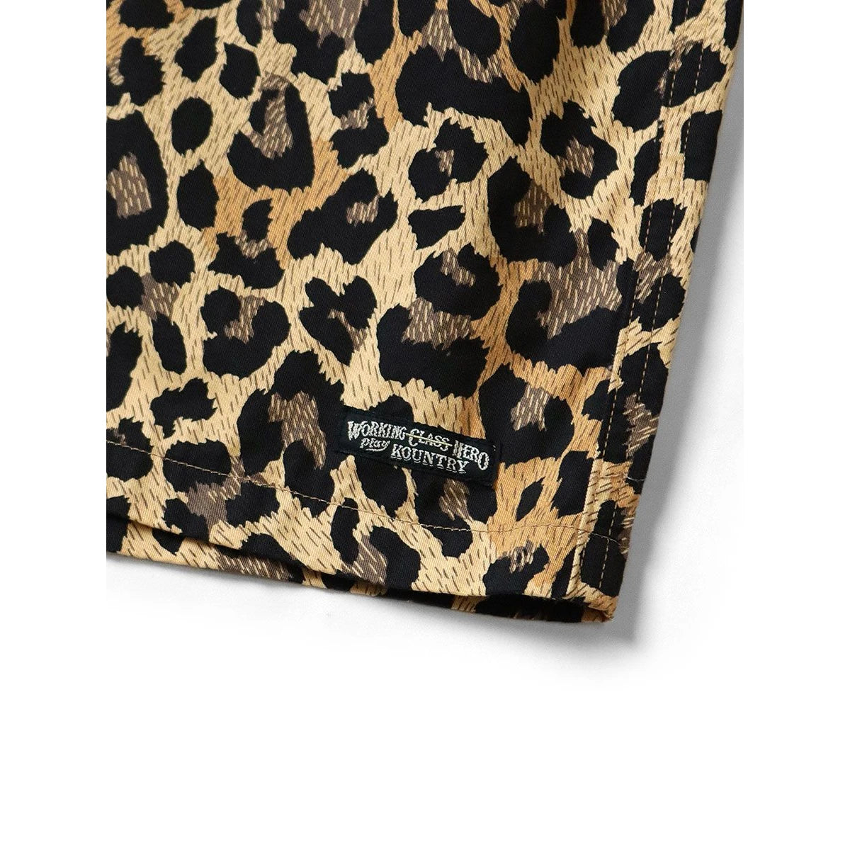 Kapital Combed Burberry Leopard Print Easy Shorts