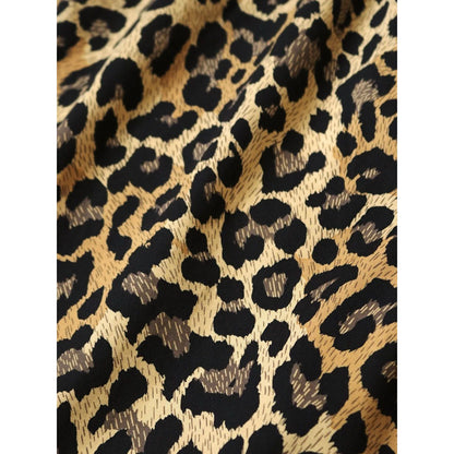 Kapital Combed Burberry Leopard Print Easy Shorts