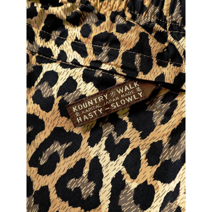 Kapital Combed Burberry Leopard Print Easy Shorts