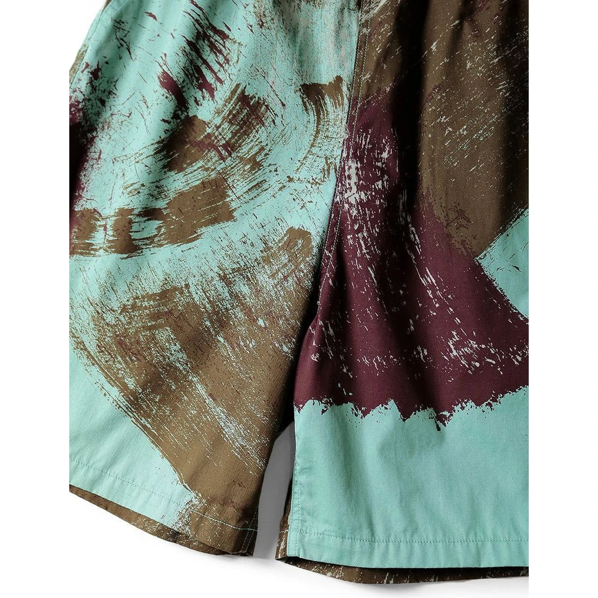 Kapital Combed Burberry Brushed Camo Print Easy Shorts