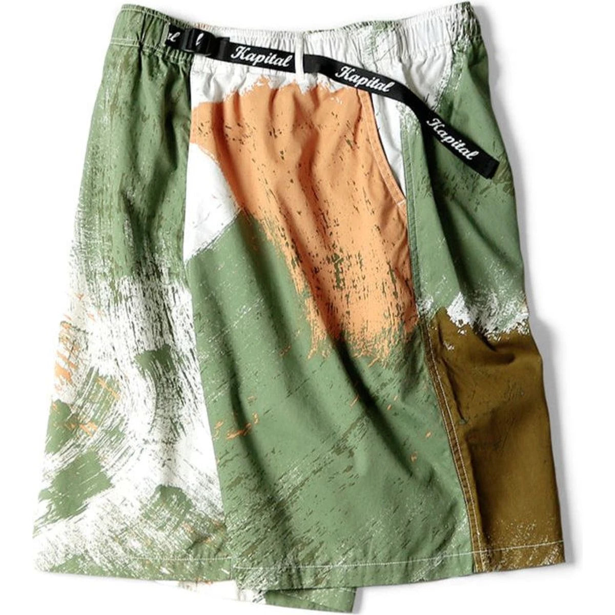 Kapital Combed Burberry Brushed Camo Print Easy Shorts