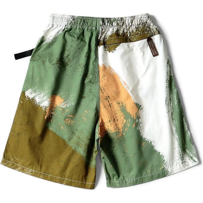 Kapital Combed Burberry Brushed Camo Print Easy Shorts