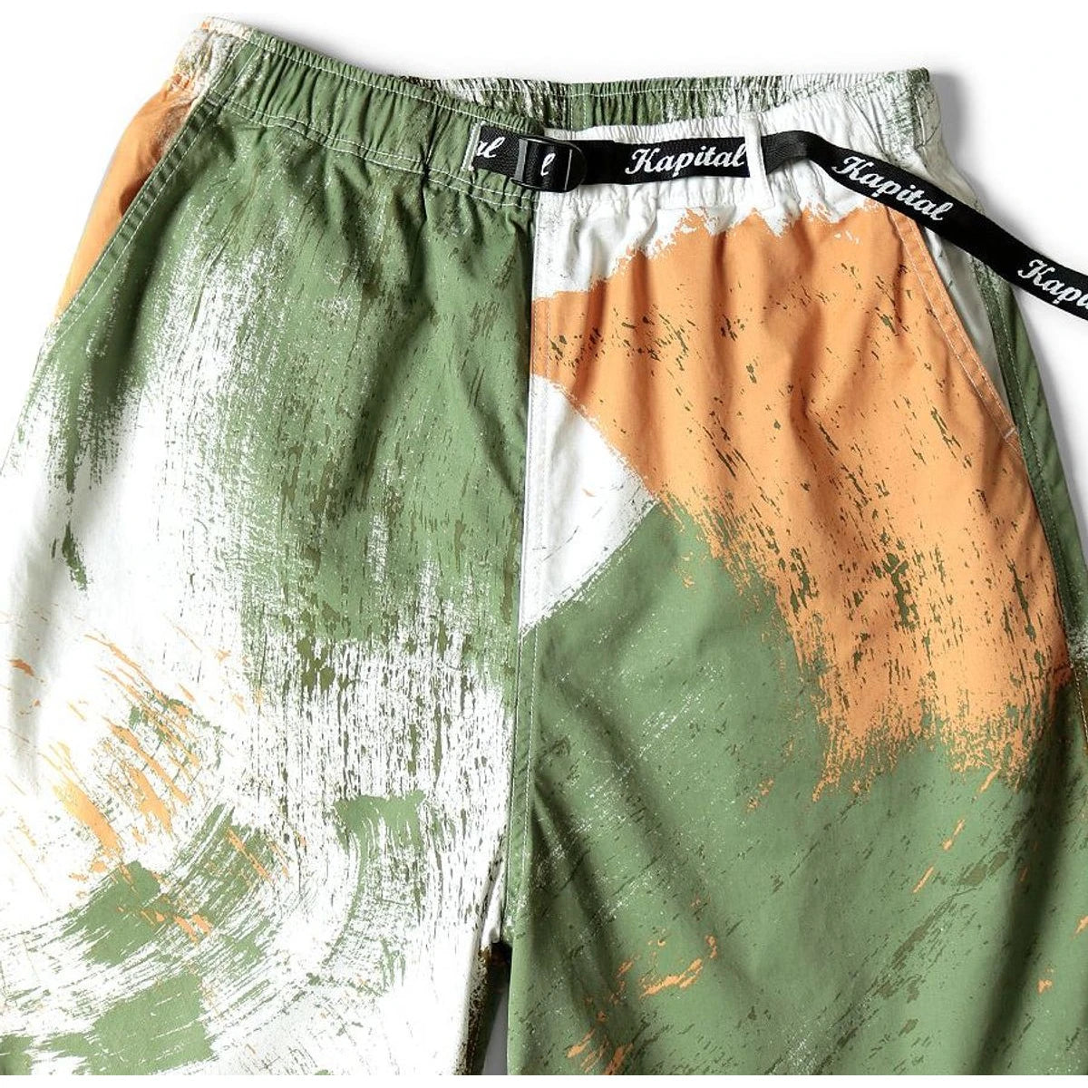 Kapital Combed Burberry Brushed Camo Print Easy Shorts