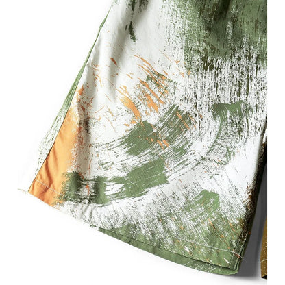 Kapital Combed Burberry Brushed Camo Print Easy Shorts