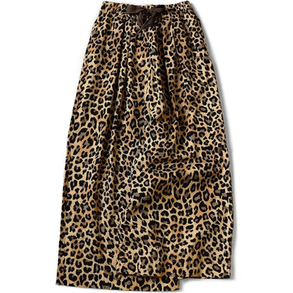 Kapital Combed Burberry Leopard Print Rude Baggy Pants
