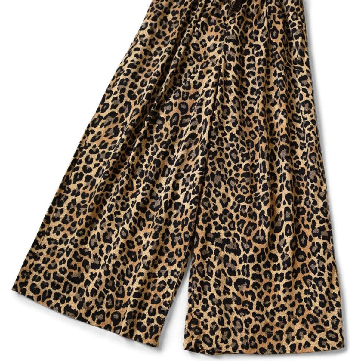 Kapital Combed Burberry Leopard Print Rude Baggy Pants