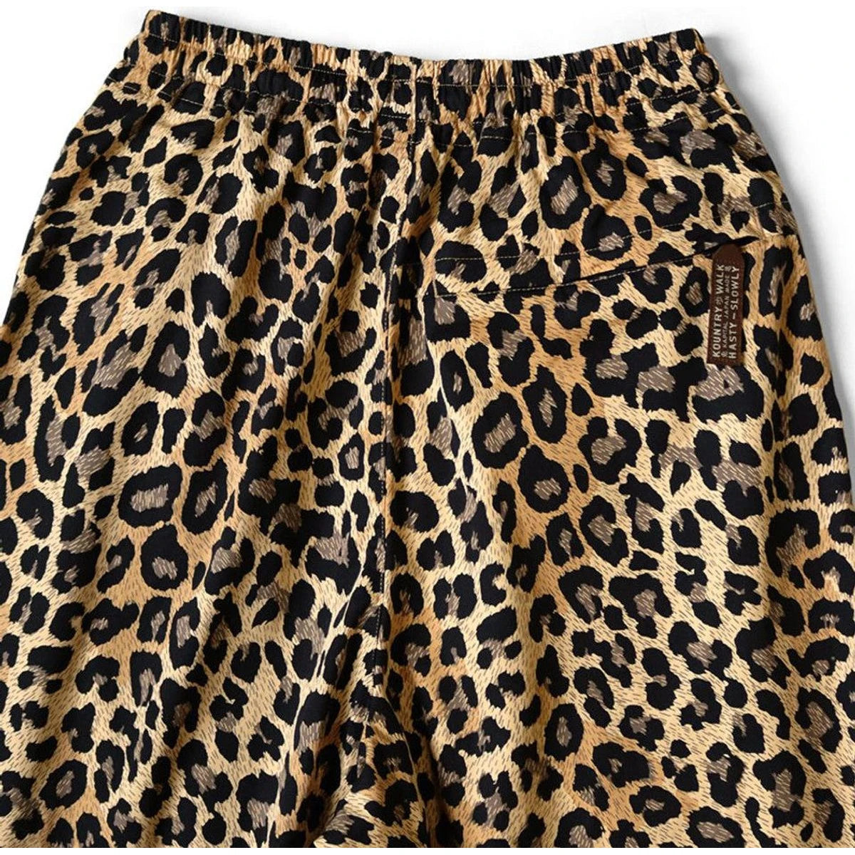 Kapital Combed Burberry Leopard Print Rude Baggy Pants