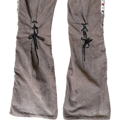 Kapital Corduroy Wallaby Flared Pants (Studs Remake)