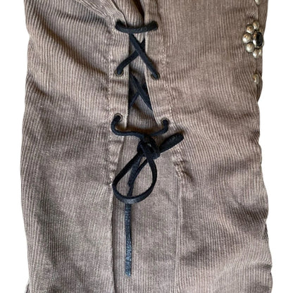 Kapital Corduroy Wallaby Flared Pants (Studs Remake)