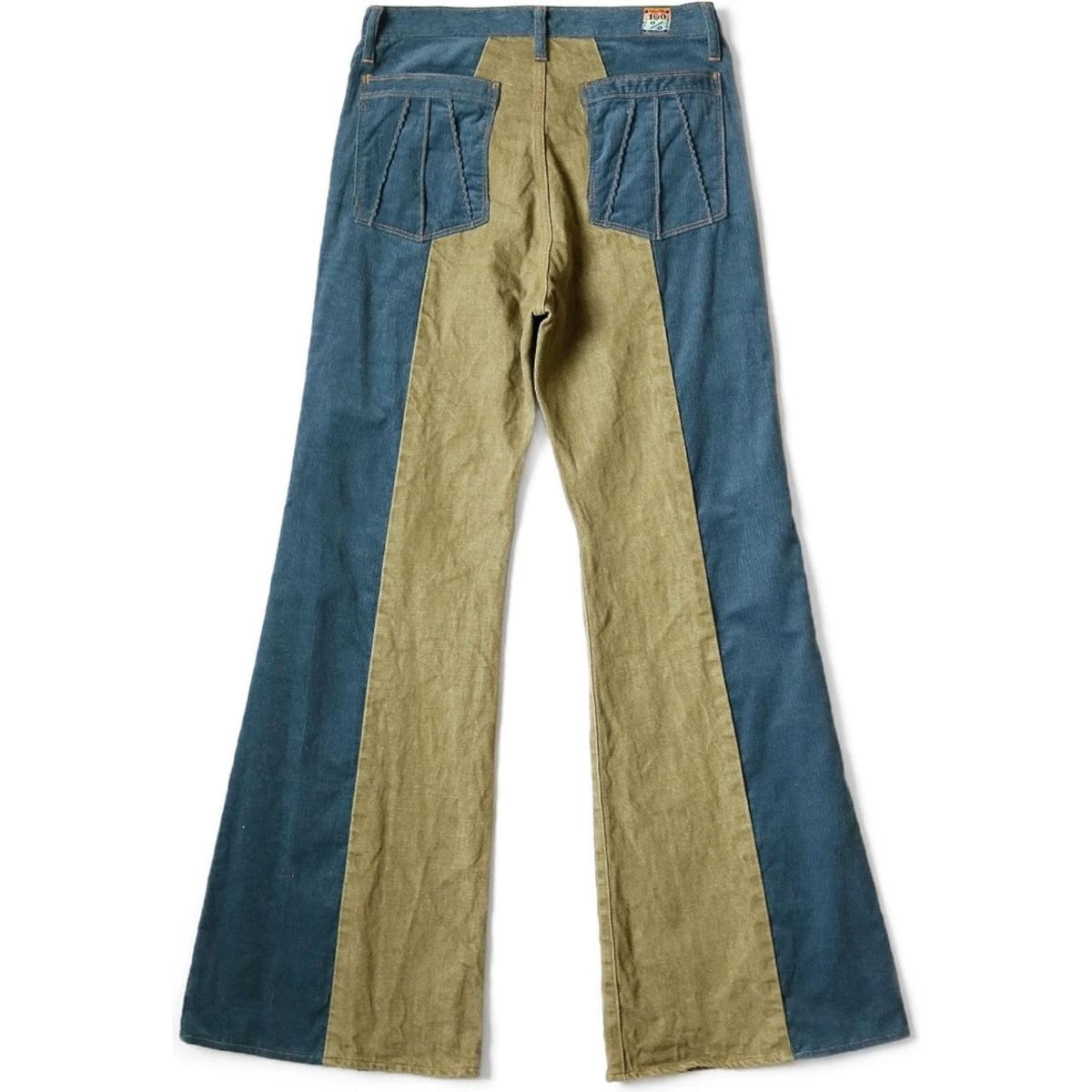 パンツ KAPITAL 12Oz Denim 2TONE Kapital Corduroy x Denim 2 Tone Gypsy Flare Pants | COJP Gallery