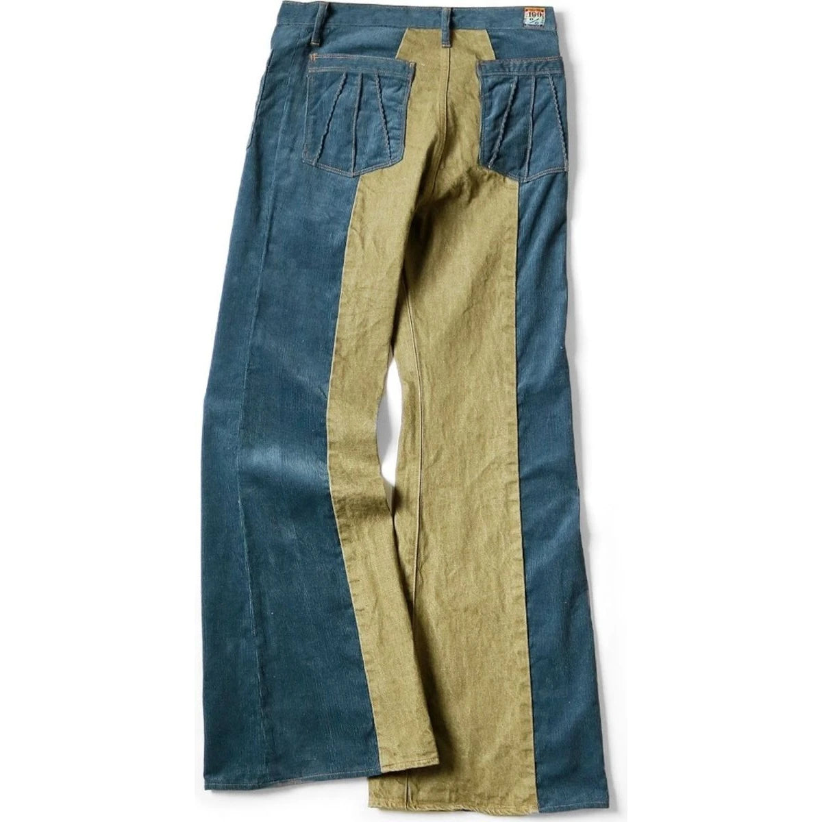 Kapital Corduroy x Denim 2 Tone Gypsy Flare Pants | COJP Gallery