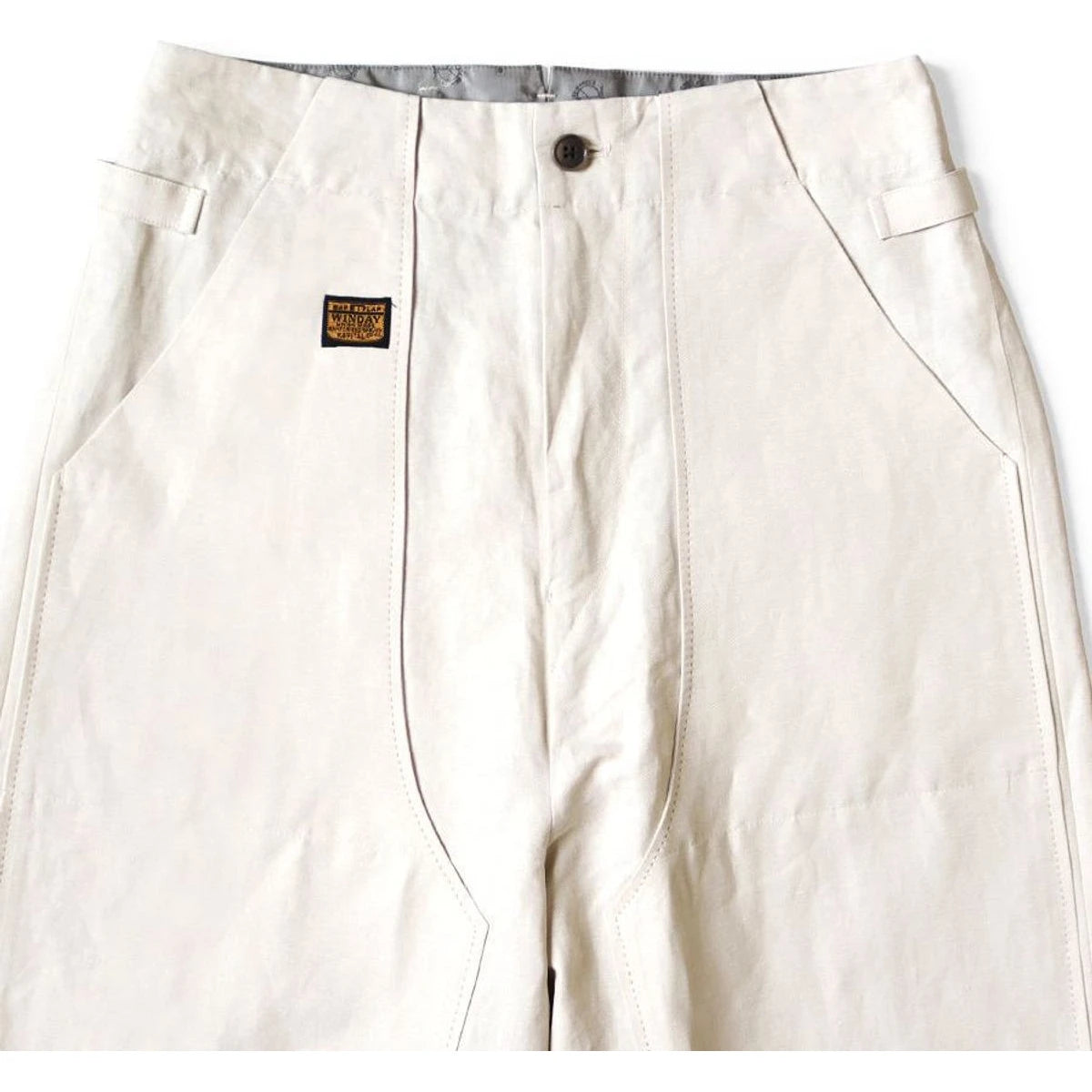 Kapital Cotton And Linen Mock Herringbone Lumber Suit Pants