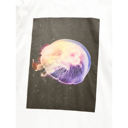 Kapital Cotton Crew Neck T Shirt (Colorful Jellyfish Print)