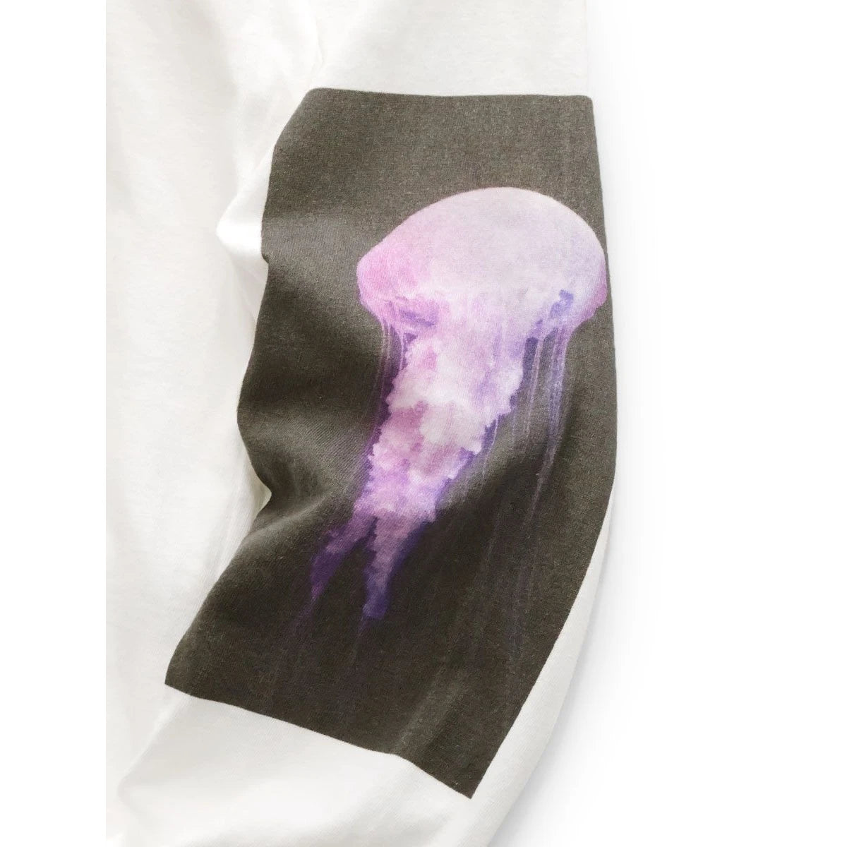 Kapital Cotton Crew Neck T Shirt (Colorful Jellyfish Print)