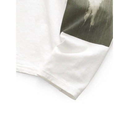 Kapital Cotton Crew Neck T Shirt (Monochrome Jellyfish Print)