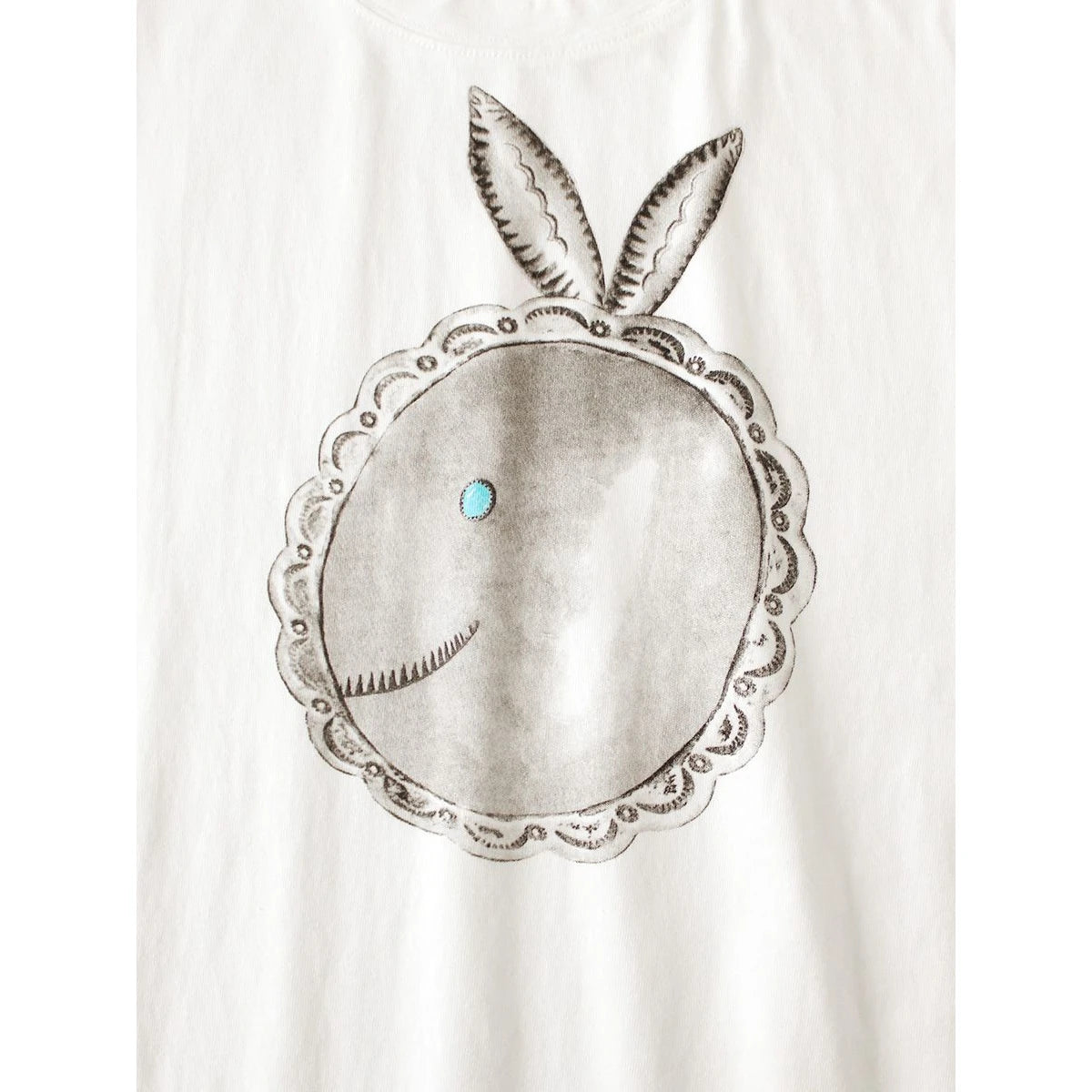 Kapital Cotton Crew T-Shirt (Big Concho Coneybowy Print)
