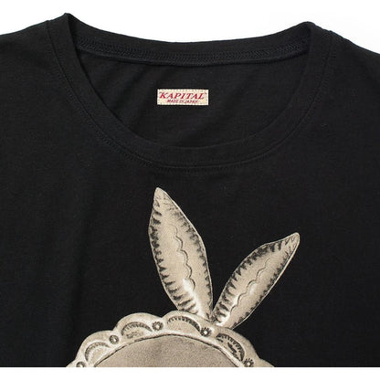 Kapital Cotton Cropped T-Shirt (Big Concho Coneybowy Print)