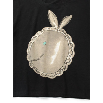 Kapital Cotton Cropped T-Shirt (Big Concho Coneybowy Print)