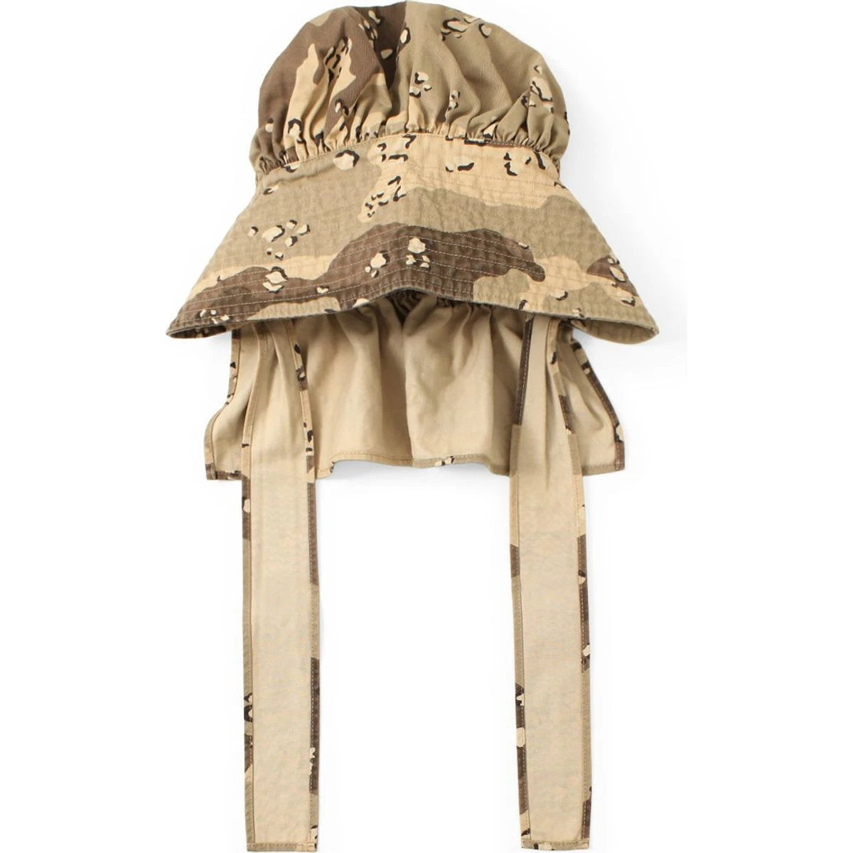 Kapital Cotton Herringbone Chocolate Chip Camo Pattern Farmy Hat