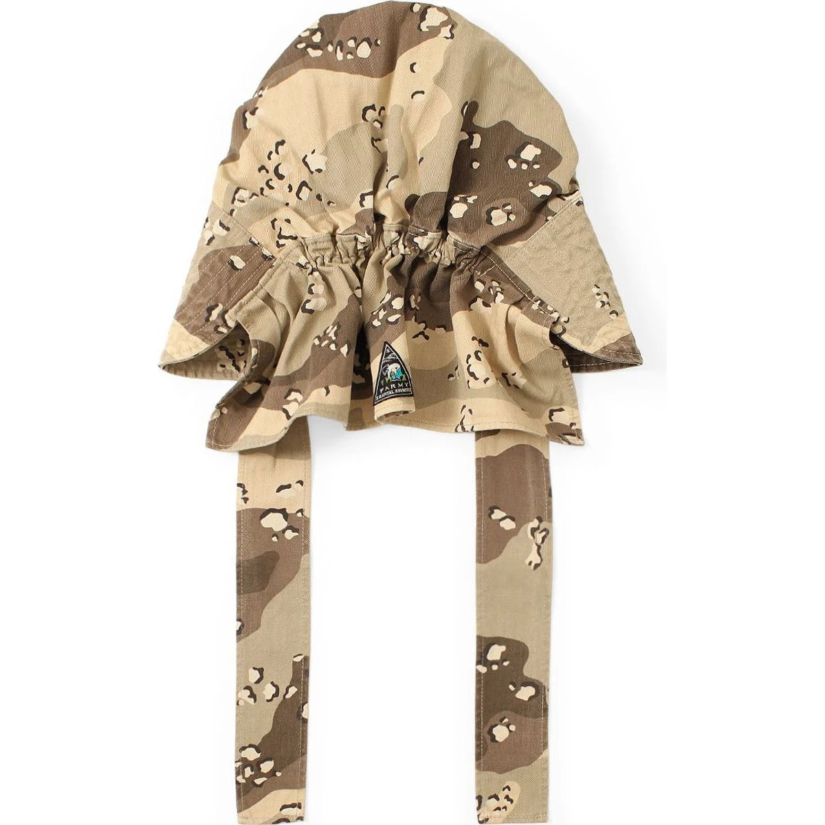 Kapital Cotton Herringbone Chocolate Chip Camo Pattern Farmy Hat