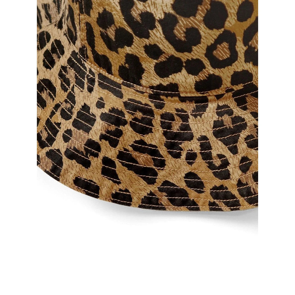 Kapital Cotton Herringbone Leopard Pattern Bucket Tulip Hat