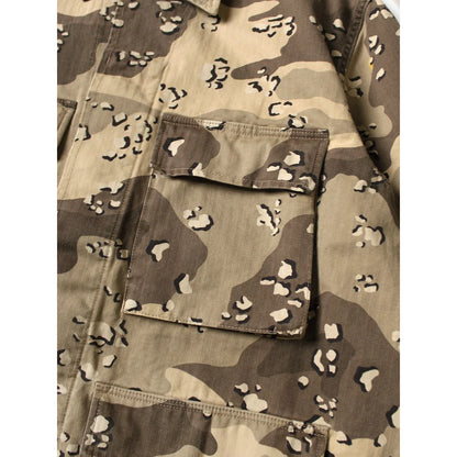Kapital Cotton Herringbone Peckish Chocolate Chip Camo Army Jacket