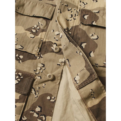 Kapital Cotton Herringbone Peckish Chocolate Chip Camo Army Jacket