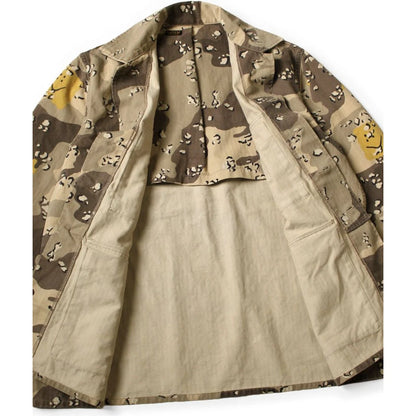 Kapital Cotton Herringbone Peckish Chocolate Chip Camo Army Jacket
