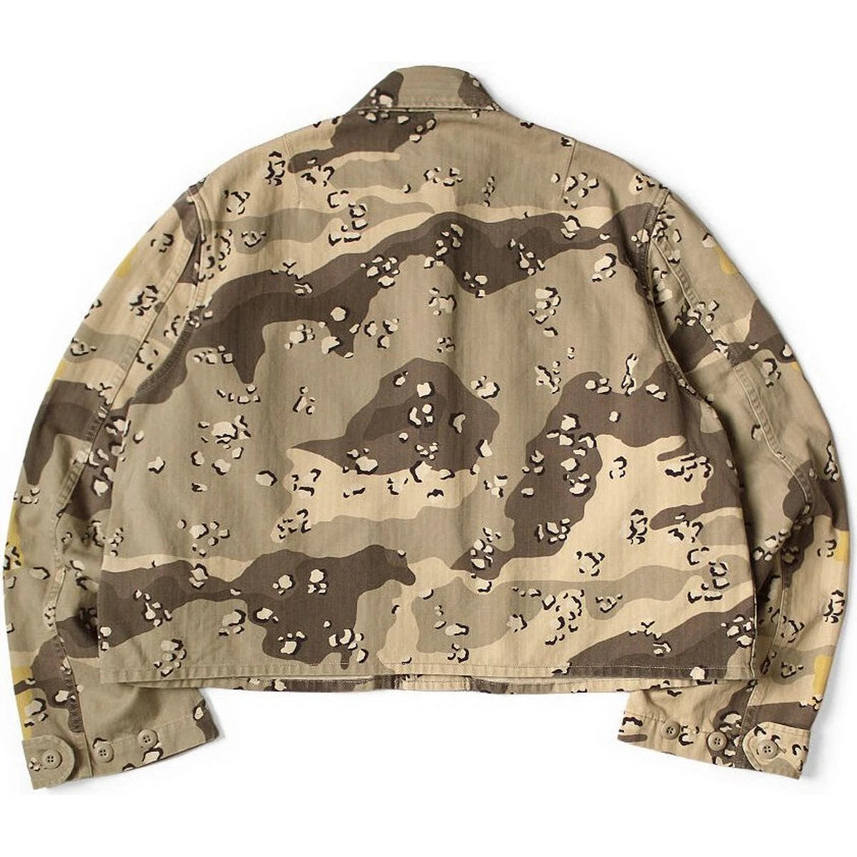 Kapital Cotton Herringbone Peckish Chocolate Chip Camo Army Jacket (Short)