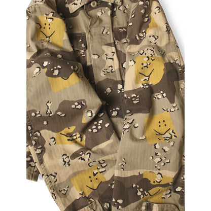 Kapital Cotton Herringbone Peckish Chocolate Chip Camo Army Jacket (Short)