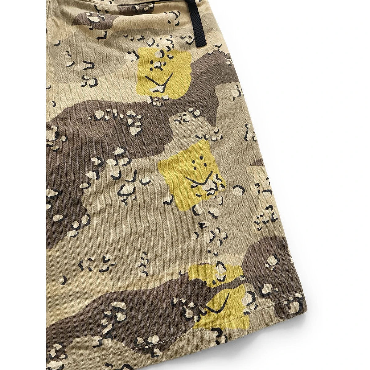 Kapital Cotton Herringbone Peckish Chocolate Chip Camo Easy Shorts