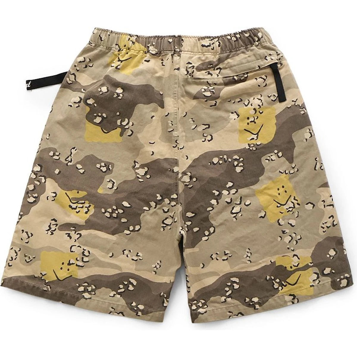 Kapital Cotton Herringbone Peckish Chocolate Chip Camo Easy Shorts