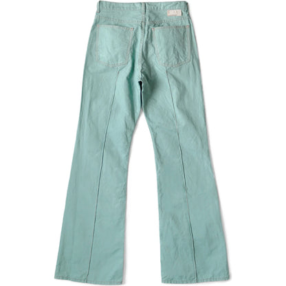 Kapital Cotton Linen Canvas 5P Rat Flare Pants
