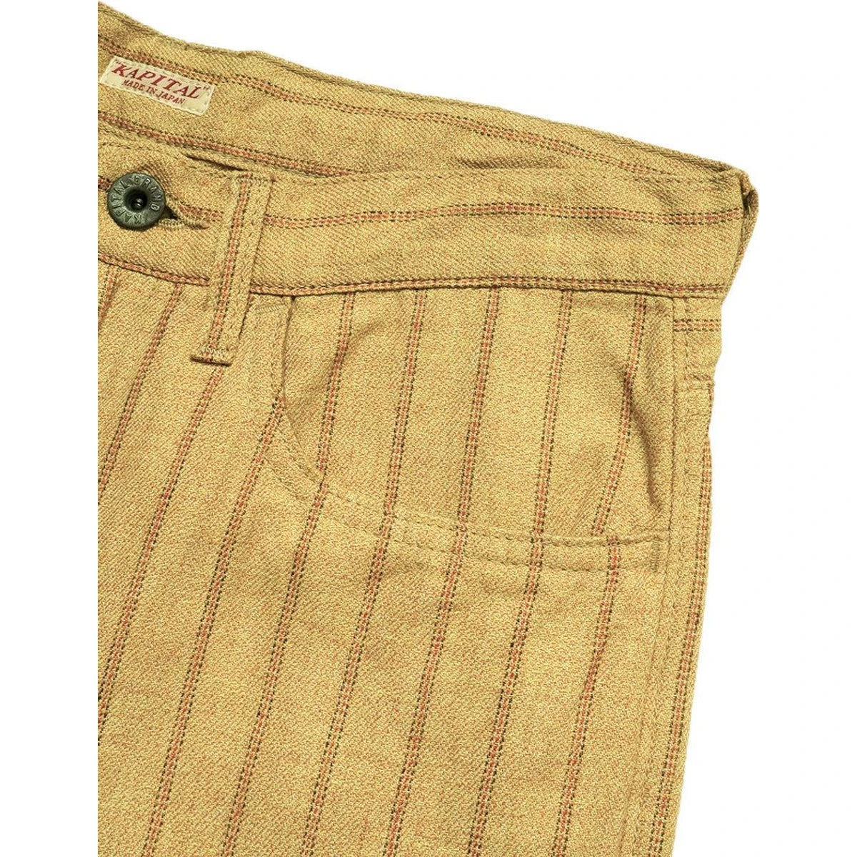 Kapital Cotton Linen Gibson Stripe 5P Okabellbo