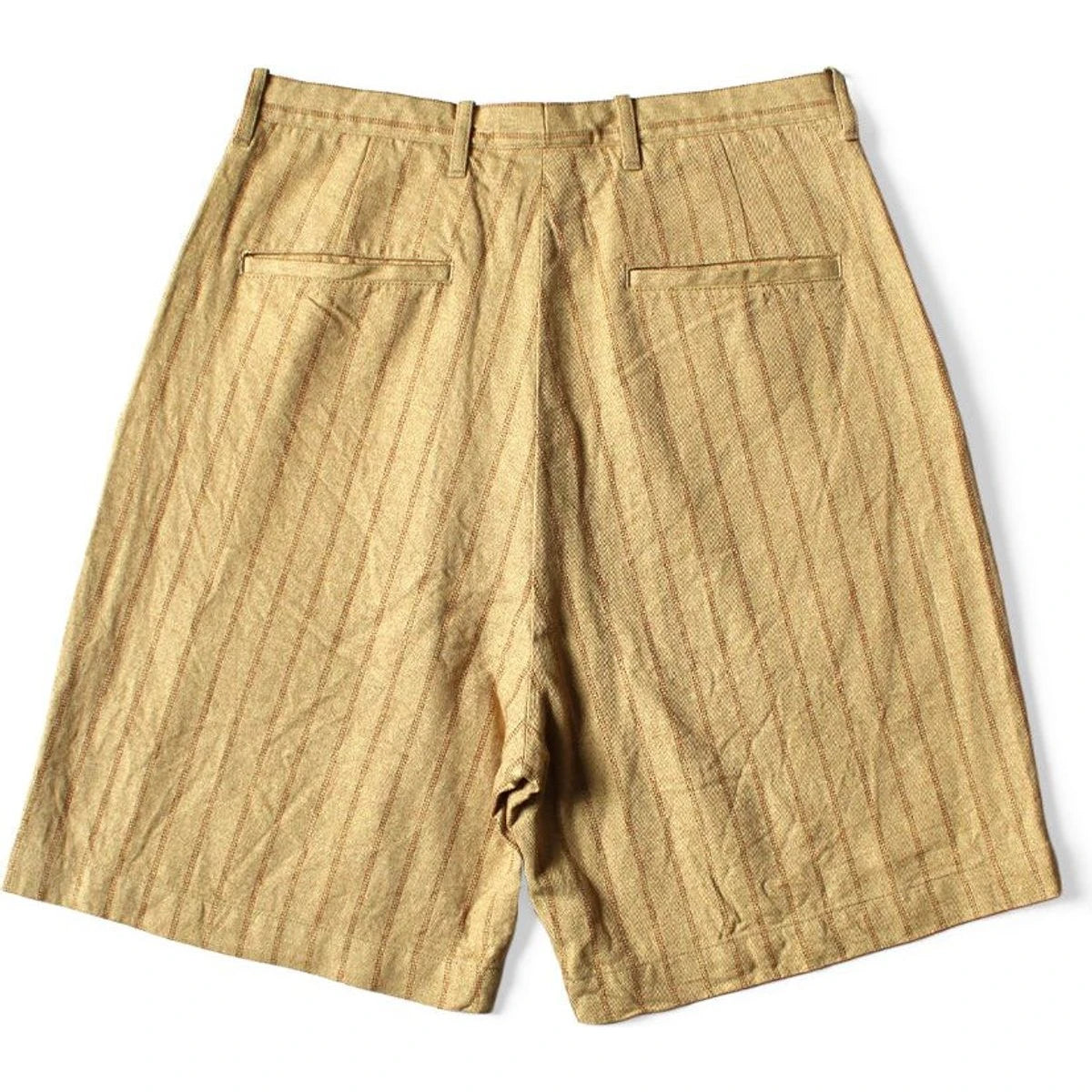 Kapital Cotton Linen Gibson Stripe Ivy Shorts